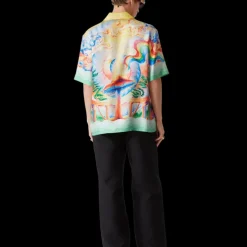 Nature's Teacher Short Sleeve Silk Shirt