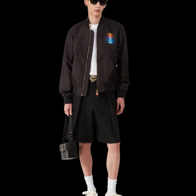 Organza Gradient Bomber Jacket