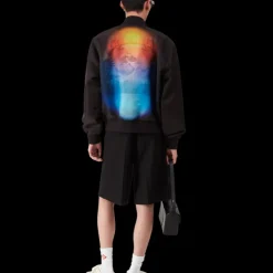 Organza Gradient Bomber Jacket