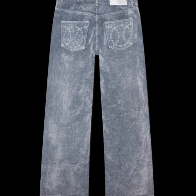 Peach Texture Jeans