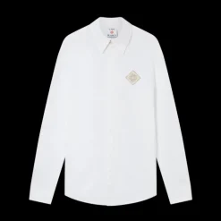 Pearl Diamond Patch Cotton Shirt