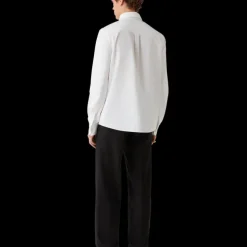 Pearl Diamond Patch Cotton Shirt