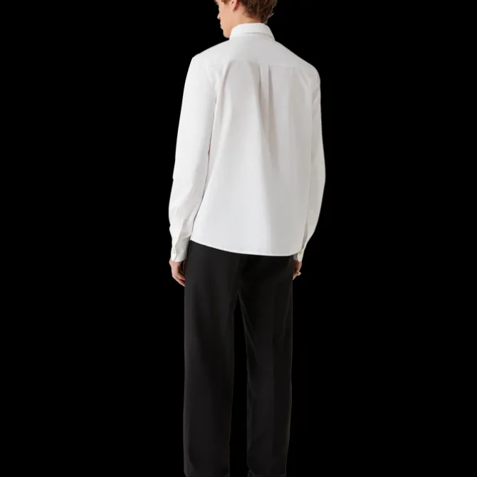 Pearl Diamond Patch Cotton Shirt