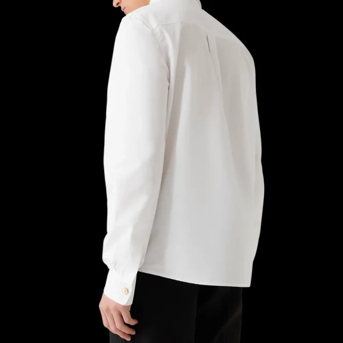 Pearl Diamond Patch Cotton Shirt