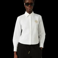 Pearl Diamond Patch Cotton Shirt