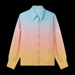 Ping Pong Gradient Silk Shirt