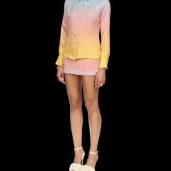 Ping Pong Gradient Silk Shirt