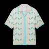 Ping Pong Short Sleeve Silk Shirt