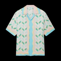 Ping Pong Short Sleeve Silk Shirt