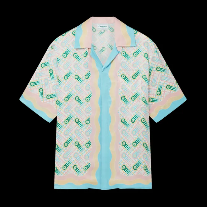 Ping Pong Short Sleeve Silk Shirt