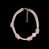 Pink Knotted Necklace