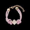 Pink Knotted Pearl Bracelet