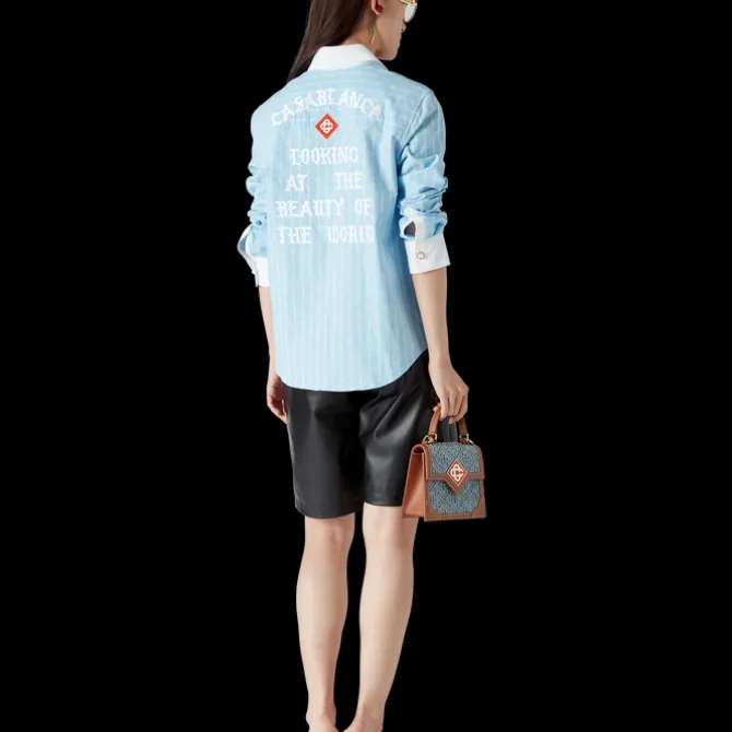 Pinstripe Laurel Long Sleeve Shirt