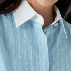 Pinstripe Laurel Long Sleeve Shirt