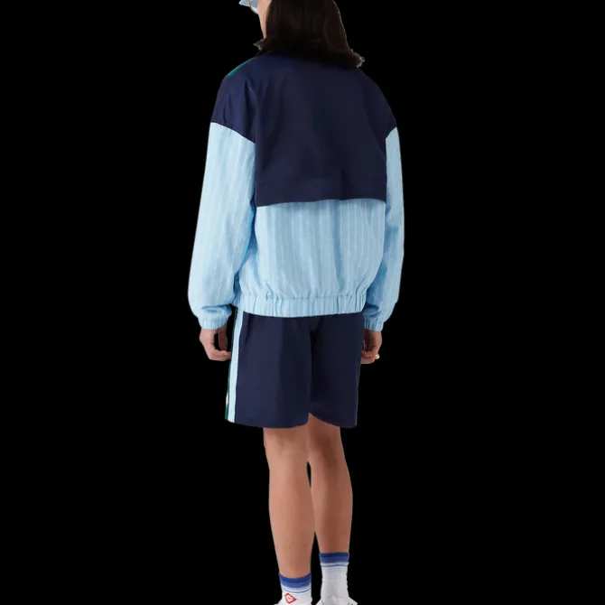 Pinstripe Laurel Track Jacket