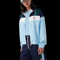 Pinstripe Laurel Track Jacket