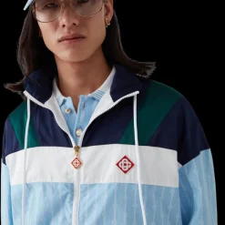 Pinstripe Laurel Track Jacket