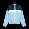 Pinstripe Nylon Track Jacket