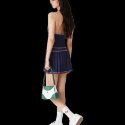 Pleated Halter Dress