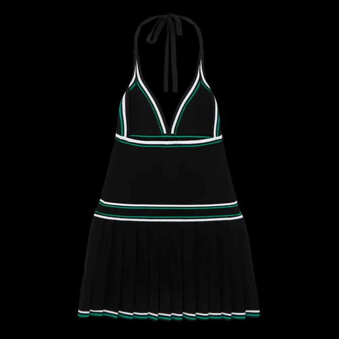 Pleated Knit Day Dress