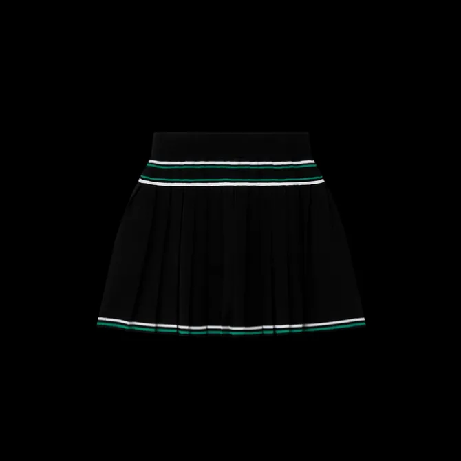 Pleated Knit Skirt