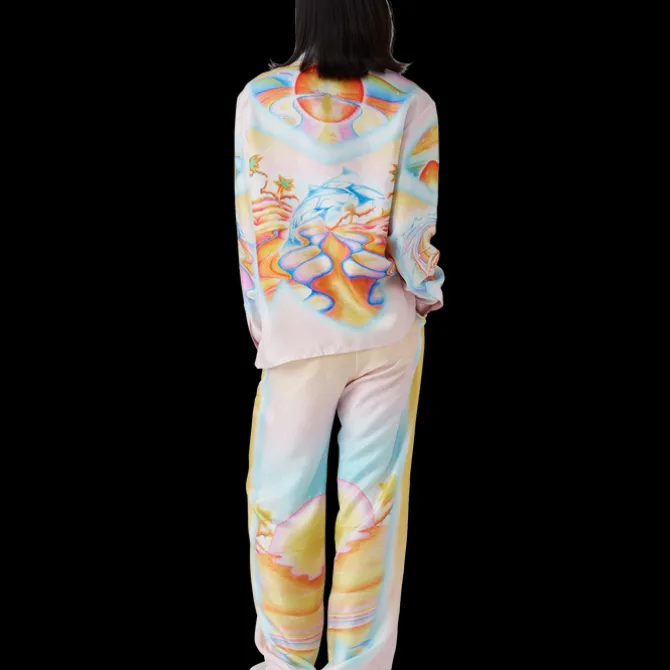 Psychedelic Nirvana Long Sleeve Silk Shirt