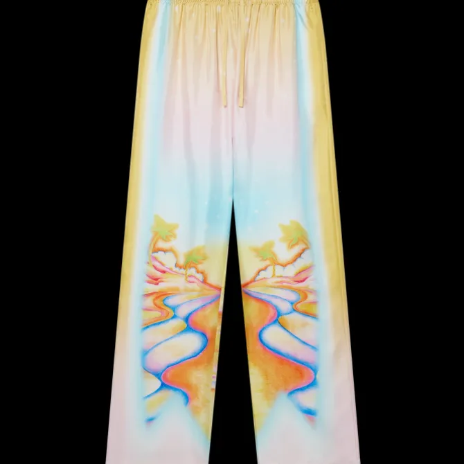 Psychedelic Nirvana Silk Trousers