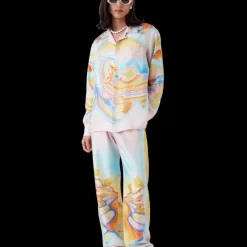 Psychedelic Nirvana Silk Trousers