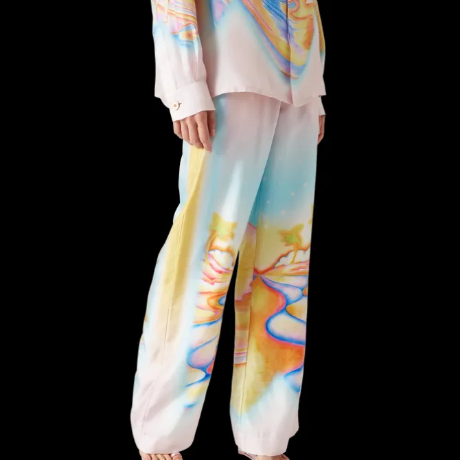 Psychedelic Nirvana Silk Trousers