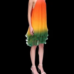 Rainbow Gradient Cocktail Dress
