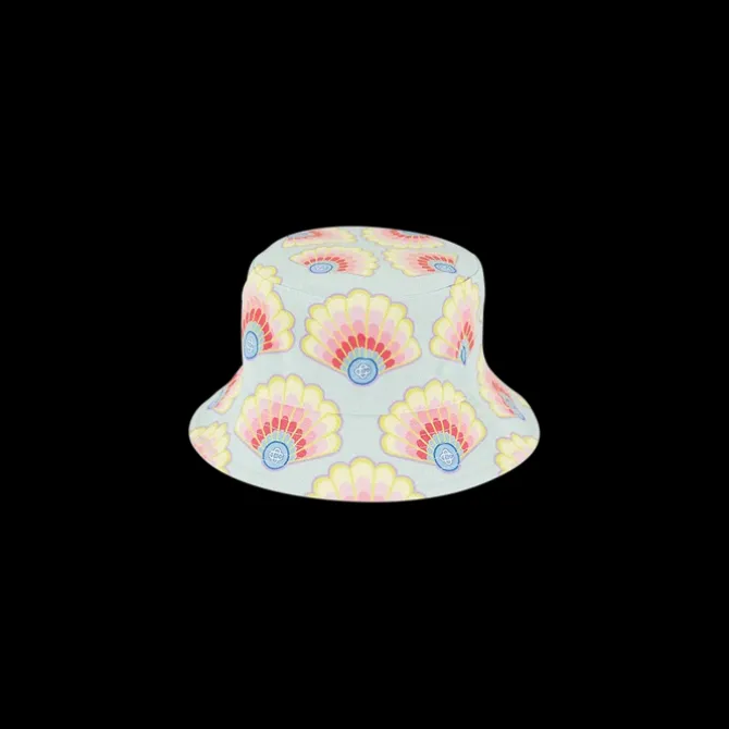 Rainbow Shell Denim Bucket Hat
