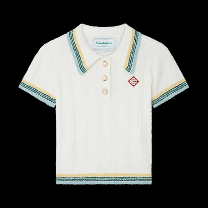 Rib Boucle Polo Shirt