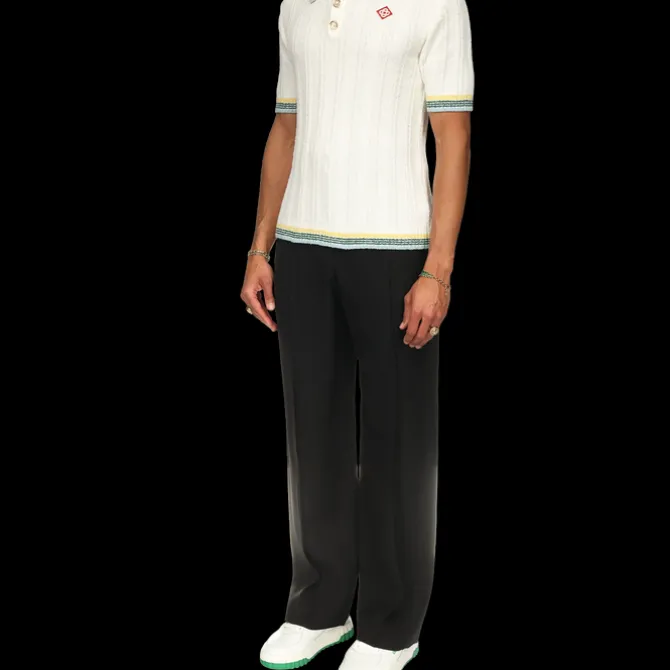 Rib Boucle Polo Shirt
