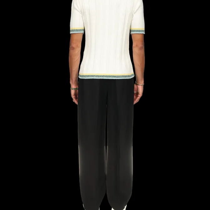 Rib Boucle Polo Shirt