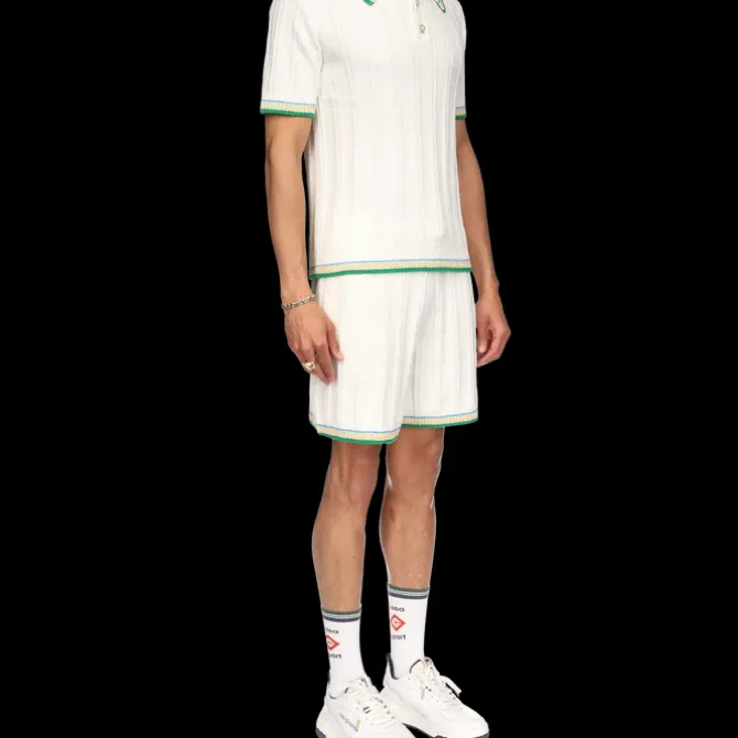Rib Boucle Polo Shirt
