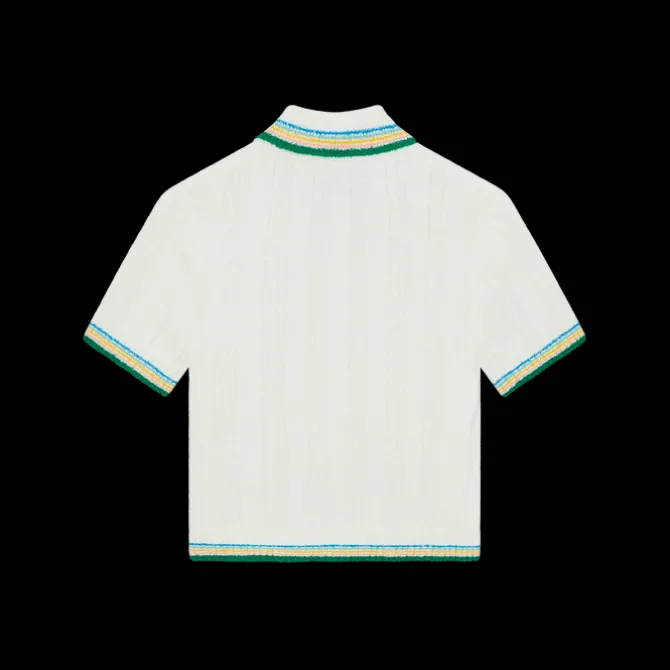 Rib Boucle Polo Shirt