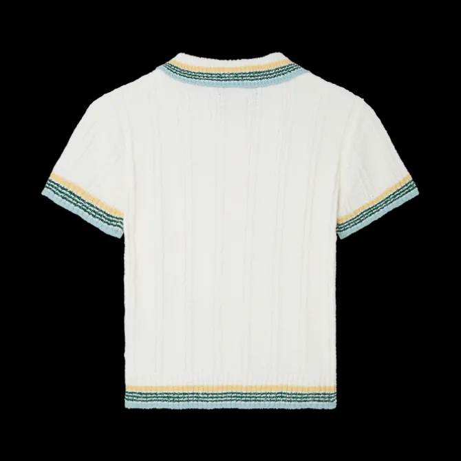 Rib Boucle Polo Shirt