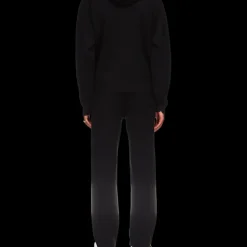 Rib Effect Hooded Sweatshirt