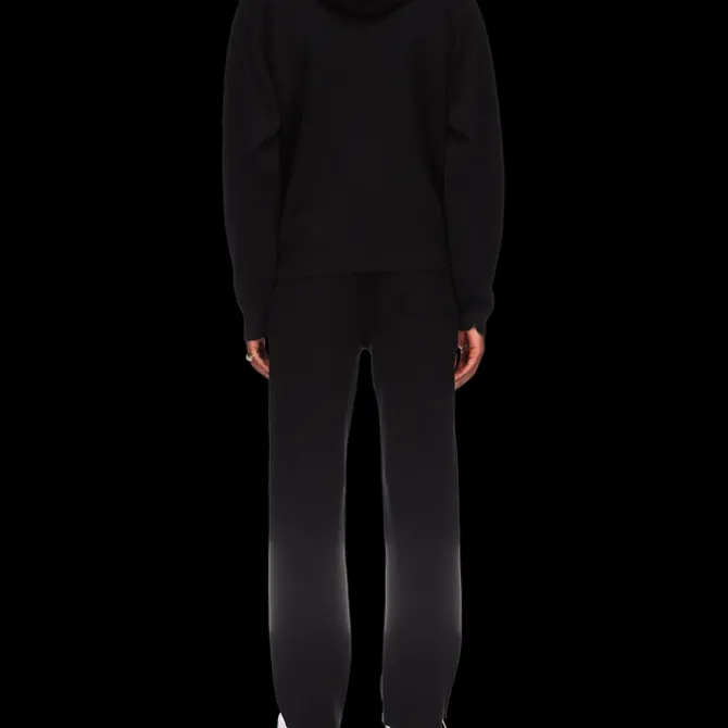 Rib Effect Hooded Sweatshirt