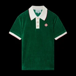 Rib Velour Polo Shirt