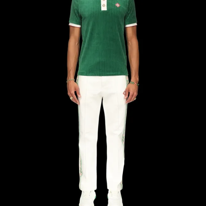 Rib Velour Polo Shirt