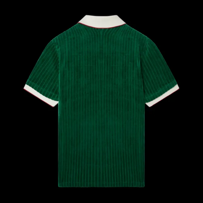 Rib Velour Polo Shirt