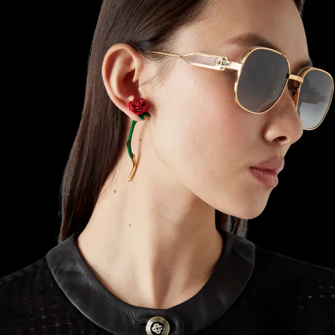 Rose Drop Earrings