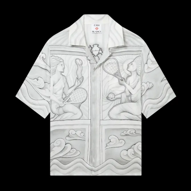 Sacred Stone Short Sleeve Silk Shirt