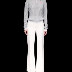 Silver Long Sleeve Polo Shirt