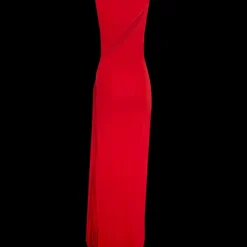 Sleeveless Side Split Column Dress