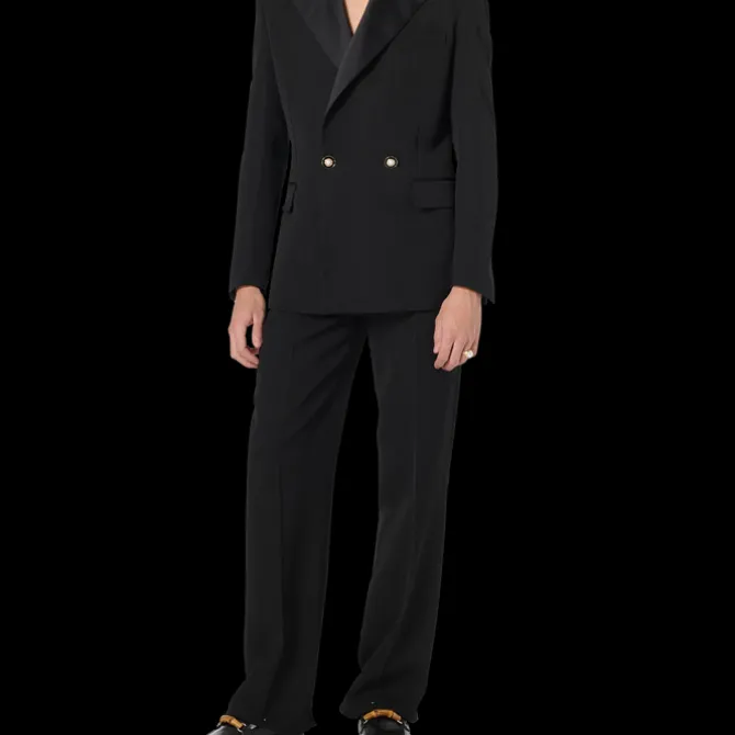Straight Leg Silk Trousers