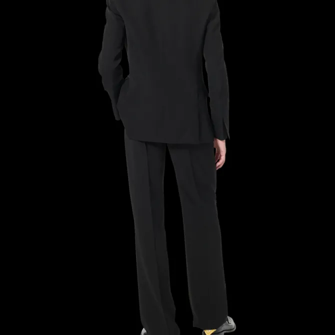 Straight Leg Silk Trousers