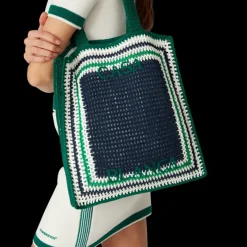 Stripe Crochet Bag