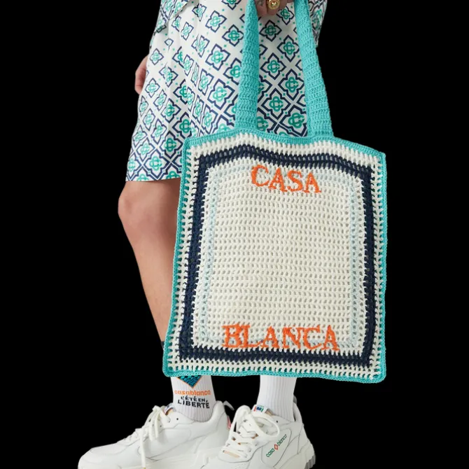 Stripe Crochet Bag